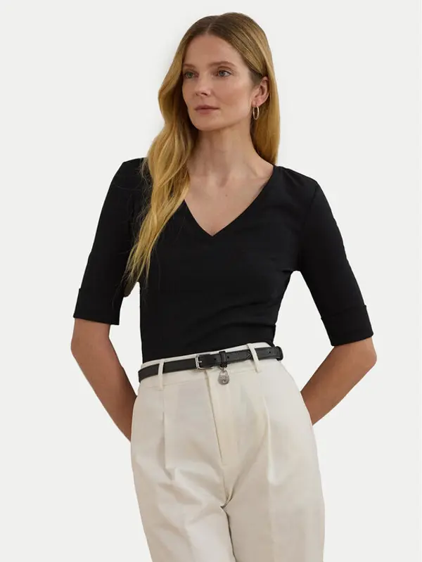 Lauren Ralph Lauren LAUREN RALPH LAUREN Majica 200815843003 Crna Slim Fit