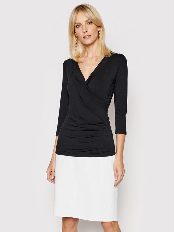 LAUREN RALPH LAUREN Lauren Ralph Lauren Majica 200824366001 Crna Slim Fit