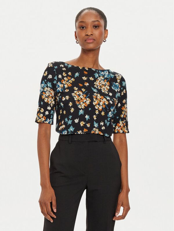 LAUREN RALPH LAUREN Lauren Ralph Lauren Majica 200940451001 Crna Slim Fit