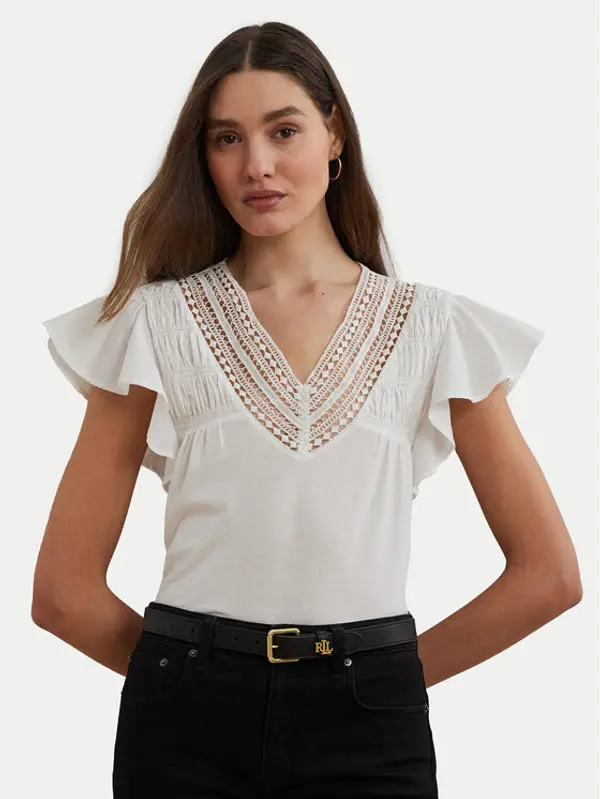 Lauren Ralph Lauren LAUREN RALPH LAUREN Majica 200963917002 Bijela Relaxed Fit