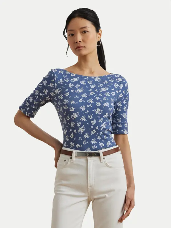 Lauren Ralph Lauren LAUREN RALPH LAUREN Majica 200976991001 Plava Slim Fit