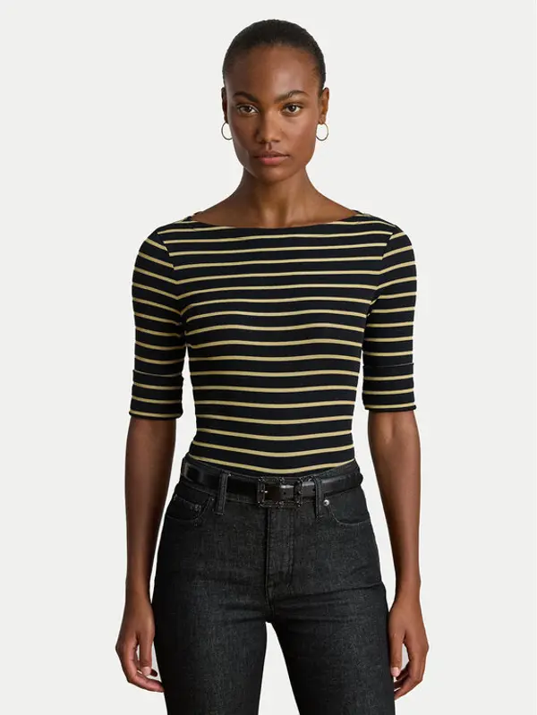 Lauren Ralph Lauren LAUREN RALPH LAUREN Majica 200980044002 Crna Slim Fit