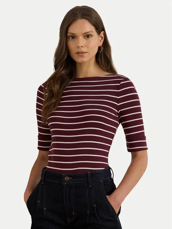 Lauren Ralph Lauren LAUREN RALPH LAUREN Majica 200P03723001 Smeđa Slim Fit