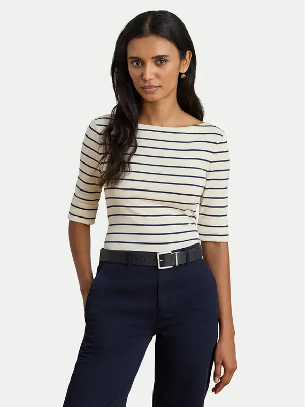 Lauren Ralph Lauren LAUREN RALPH LAUREN Majica 200P03723002 Bež Slim Fit