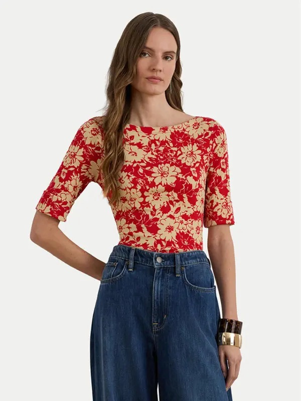 Lauren Ralph Lauren LAUREN RALPH LAUREN Majica 200P09078001 Crvena Slim Fit