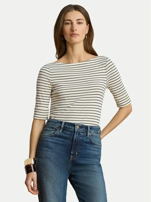 Lauren Ralph Lauren LAUREN RALPH LAUREN Majica Judy 200P13919004 Krem Regular Fit
