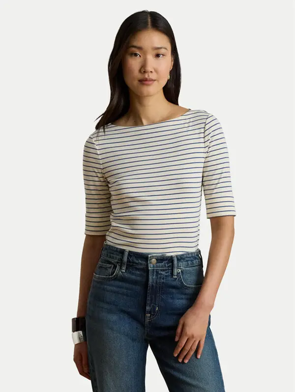 Lauren Ralph Lauren LAUREN RALPH LAUREN Majica Judy 200P13919005 Krem Regular Fit