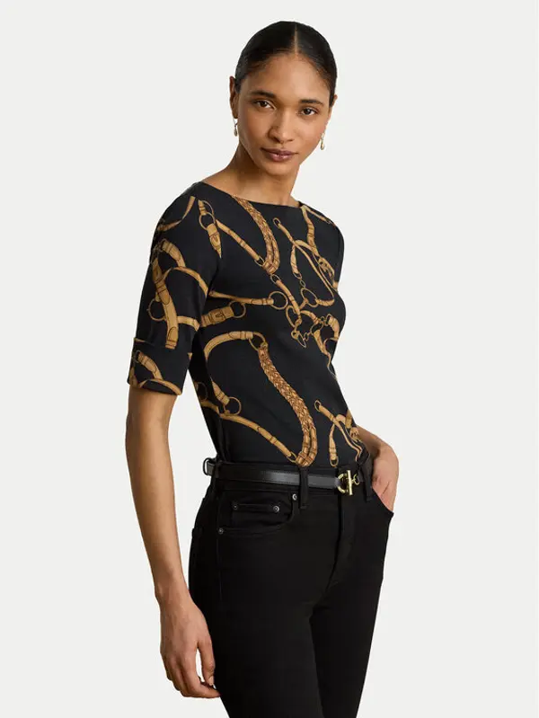 Lauren Ralph Lauren LAUREN RALPH LAUREN Majica Judy 200P13948001 Crna Regular Fit