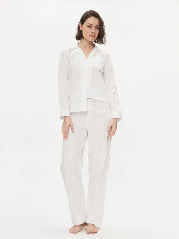 Lauren Ralph Lauren Lauren Ralph Lauren Pidžama ILN92305 Bijela Regular Fit