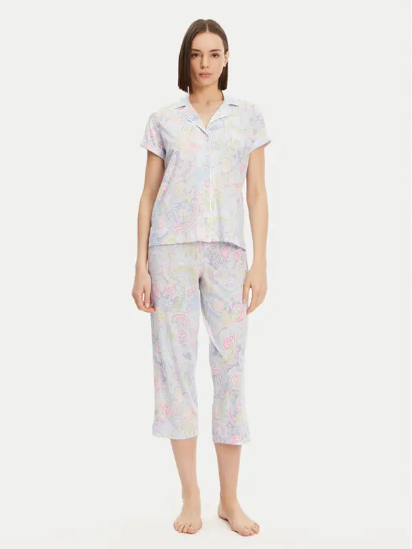 Lauren Ralph Lauren LAUREN RALPH LAUREN Pidžama ILN92421 Plava Regular Fit