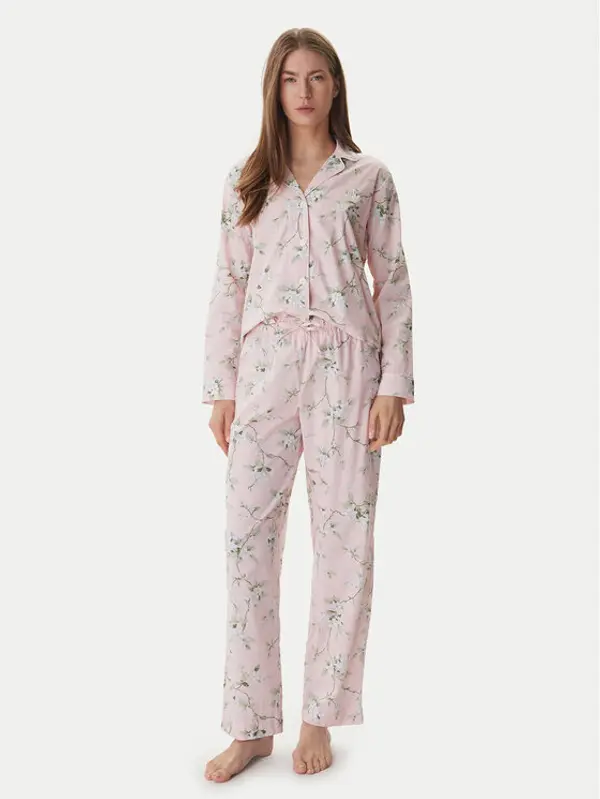 Lauren Ralph Lauren LAUREN RALPH LAUREN Pidžama ILN92493 Ružičasta Relaxed Fit