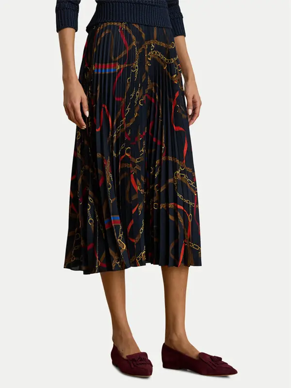 Lauren Ralph Lauren LAUREN RALPH LAUREN Plesirana suknja 200P03550001 Tamnoplava Regular Fit