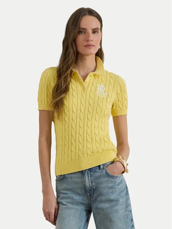 Lauren Ralph Lauren LAUREN RALPH LAUREN Polo 200932224017 Svijetlo žuta Slim Fit
