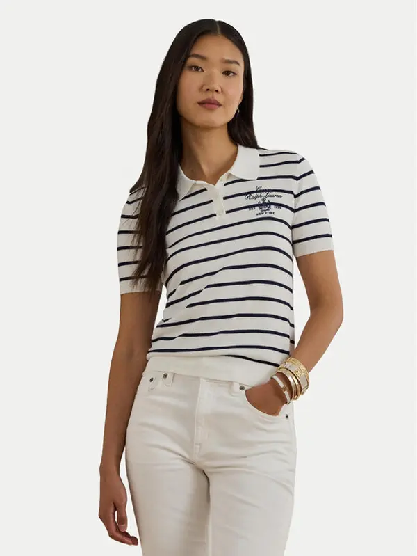 Lauren Ralph Lauren LAUREN RALPH LAUREN Polo 200P03506001 Bijela Slim Fit