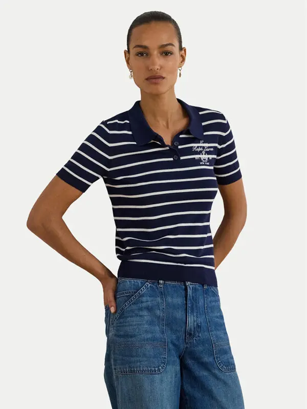 Lauren Ralph Lauren LAUREN RALPH LAUREN Polo 200P03506002 Tamnoplava Slim Fit