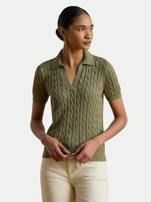 Lauren Ralph Lauren LAUREN RALPH LAUREN Polo Cable 200P14041004 Zelena Regular Fit