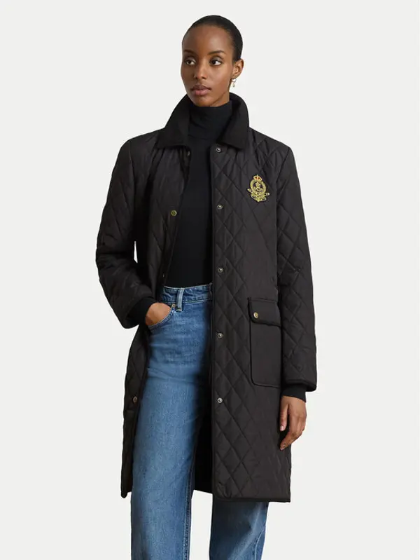 Lauren Ralph Lauren LAUREN RALPH LAUREN Prijelazna jakna Crested 3/4 Quilt 297P18059001 Crna Regular Fit