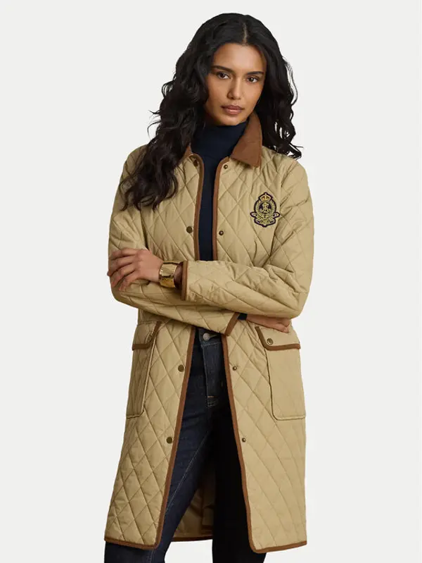Lauren Ralph Lauren LAUREN RALPH LAUREN Prijelazna jakna Crested 3/4 Quilt 297P18059002 Bež Regular Fit