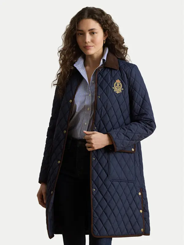 Lauren Ralph Lauren LAUREN RALPH LAUREN Prijelazna jakna Crested 3/4 Quilt 297P18059004 Tamnoplava Regular Fit
