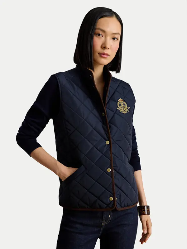 Lauren Ralph Lauren LAUREN RALPH LAUREN Prsluk 297P18068004 Tamnoplava Regular Fit
