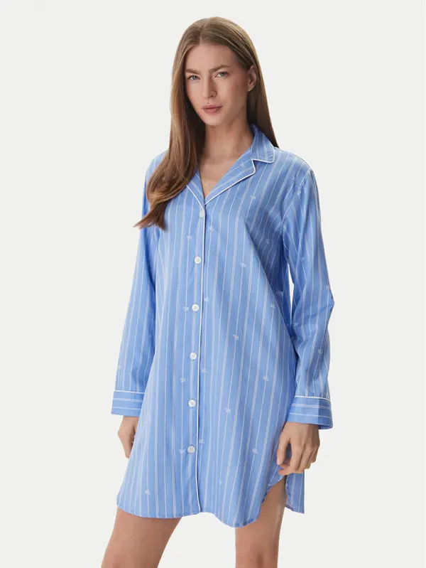 Lauren Ralph Lauren LAUREN RALPH LAUREN Spavaćica ILN32490 Plava Relaxed Fit
