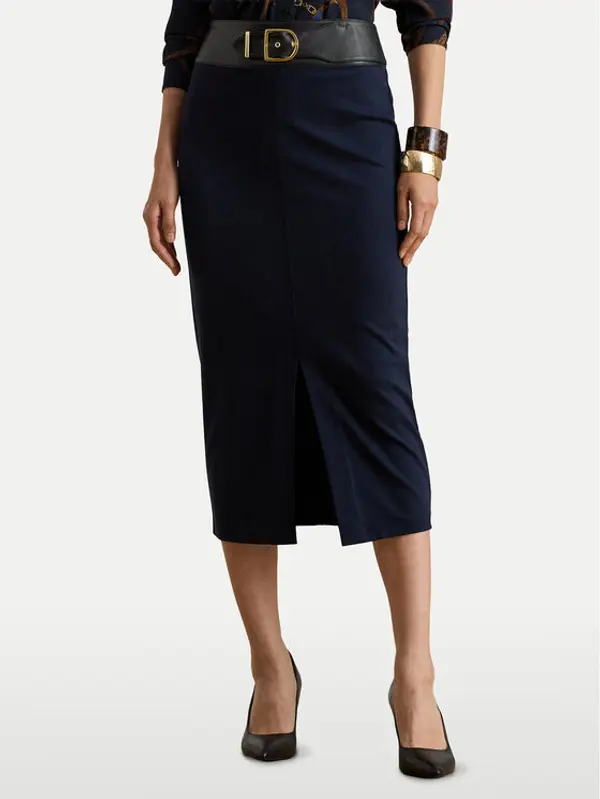 Lauren Ralph Lauren LAUREN RALPH LAUREN Suknja olovka 200P03729001 Tamnoplava Regular Fit
