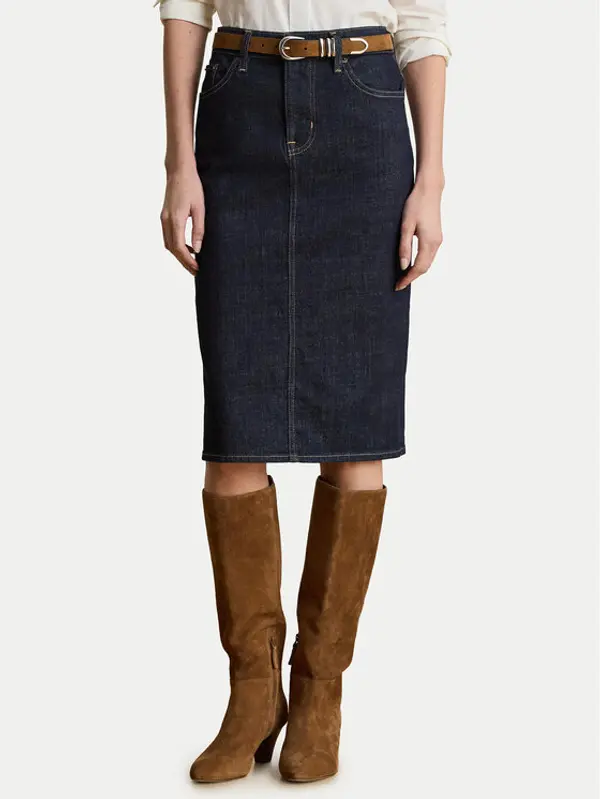 Lauren Ralph Lauren LAUREN RALPH LAUREN Suknja olovka 200P14644001 Plava Regular Fit