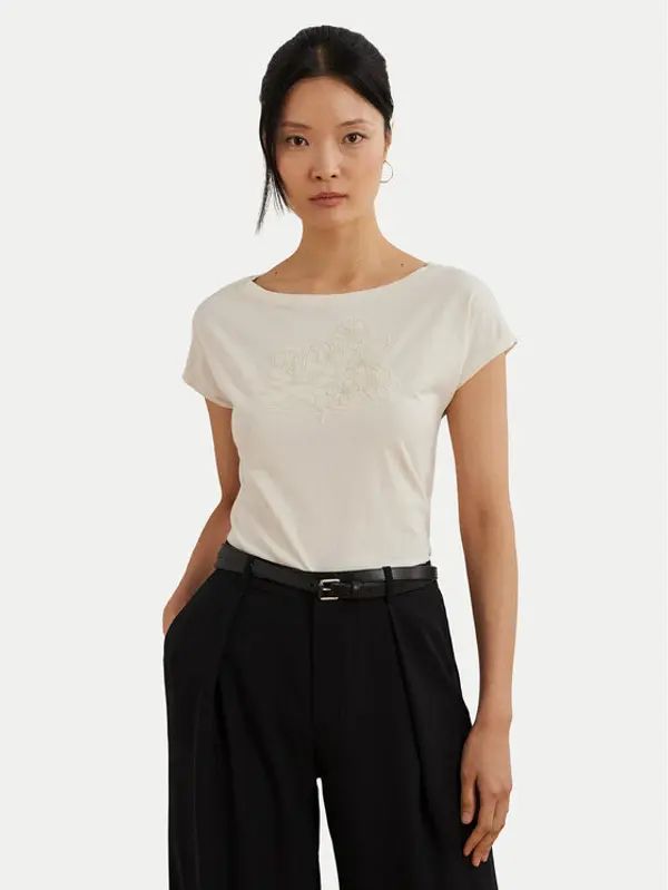 Lauren Ralph Lauren LAUREN RALPH LAUREN T-shirt 200963933001 Écru Relaxed Fit