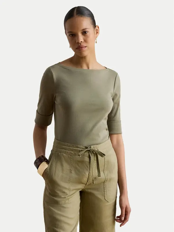 Lauren Ralph Lauren LAUREN RALPH LAUREN T-shirt Judy 200654963204 Zelena Regular Fit