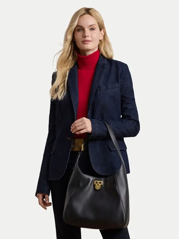 Lauren Ralph Lauren LAUREN RALPH LAUREN Torbica Large Tanner Shoulder Bag 431956790002 Crna