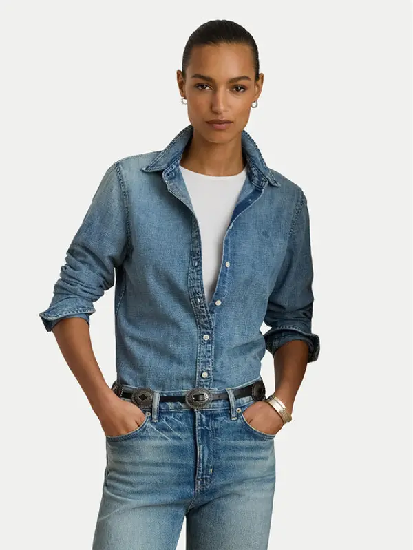 Lauren Ralph Lauren LAUREN RALPH LAUREN traper košulja 200P08166001 Plava Straight Fit