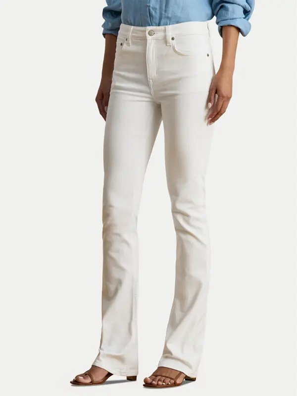 Lauren Ralph Lauren LAUREN RALPH LAUREN Traperice 200926081001 Bijela Bootcut Fit