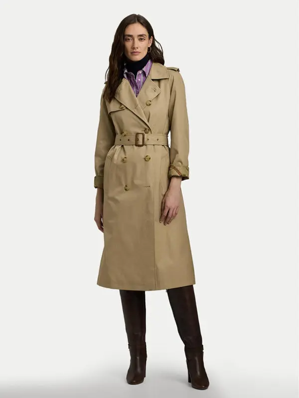 Lauren Ralph Lauren Lauren Ralph Lauren Trench 297951259003 Bež Straight Fit