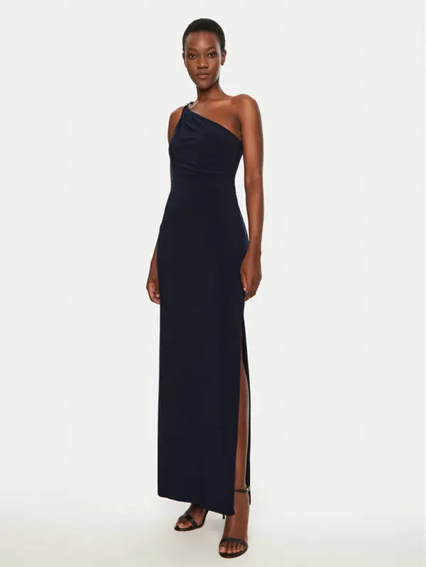 Lauren Ralph Lauren Lauren Ralph Lauren Večernja haljina 253751483 Tamnoplava Slim Fit