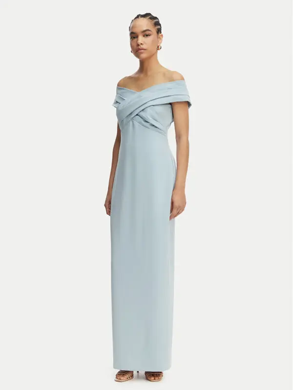 Lauren Ralph Lauren LAUREN RALPH LAUREN Večernja haljina 253936391008 Svijetloplava Slim Fit