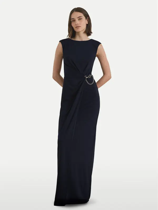 Lauren Ralph Lauren LAUREN RALPH LAUREN Večernja haljina 253979877001 Tamnoplava Slim Fit