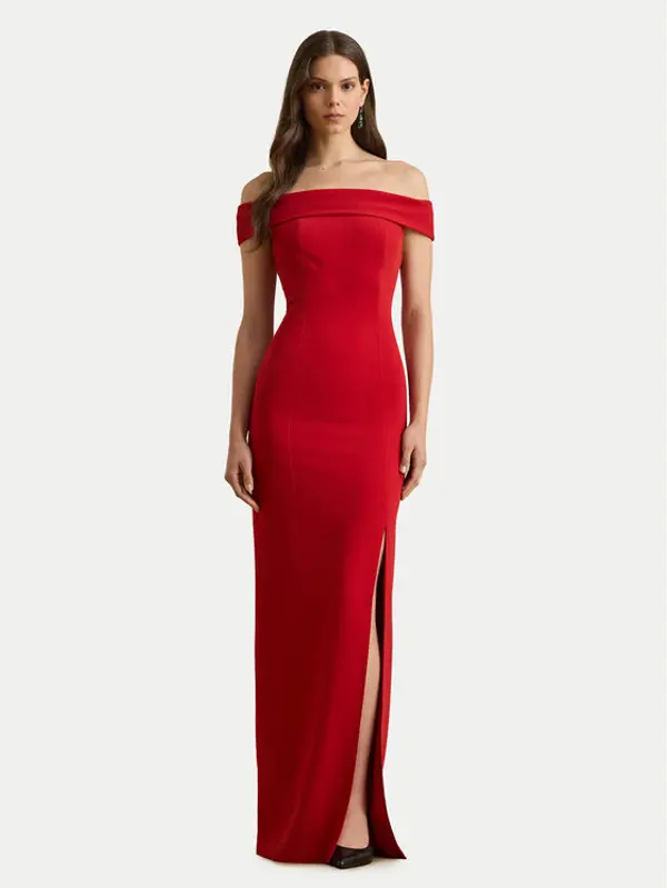 Lauren Ralph Lauren LAUREN RALPH LAUREN Večernja haljina 253982109004 Crvena Slim Fit
