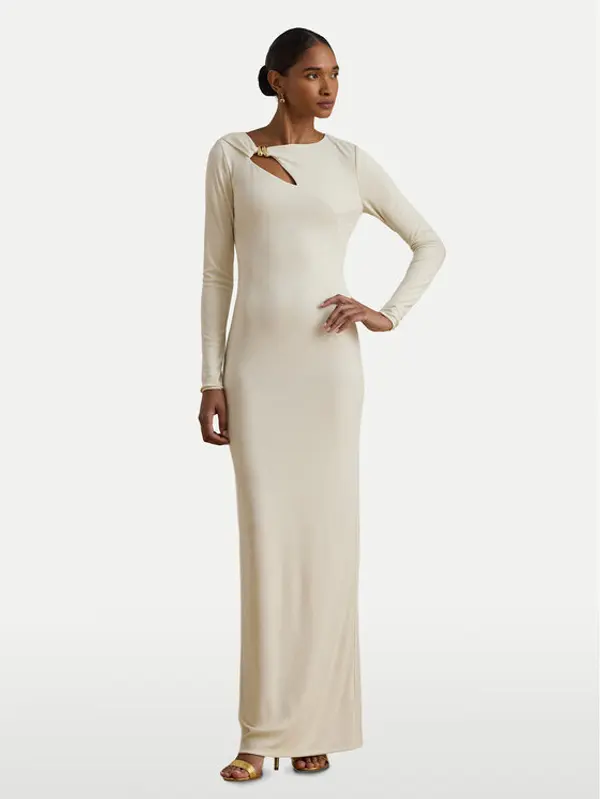 Lauren Ralph Lauren LAUREN RALPH LAUREN Večernja haljina 253P03589002 Écru Slim Fit