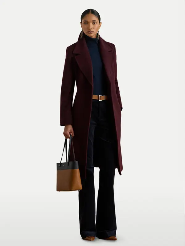 Lauren Ralph Lauren LAUREN RALPH LAUREN Vuneni kaput 297962169005 Tamnocrvena Regular Fit