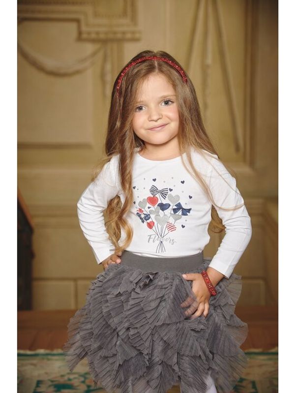 LaVashka LaVashka Suknja Fru Fru 20F-B D Siva Regular Fit