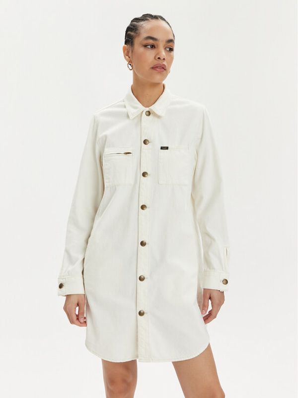 Lee Lee Jeans haljina Unionall 112349527 Écru Regular Fit