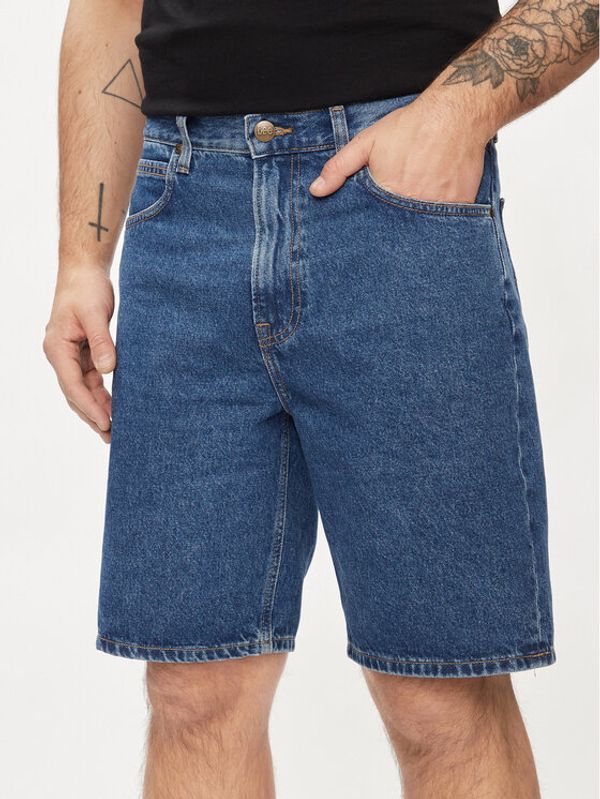 Lee Lee Kratke traperice Asher 112349331 Plava Loose Fit