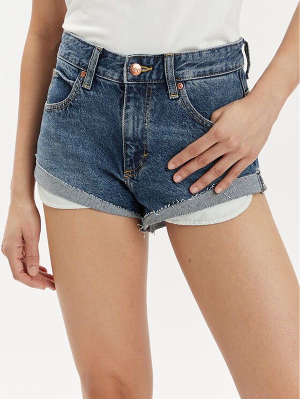 Lee Lee Kratke traperice Rider 112348989 Plava Slim Fit