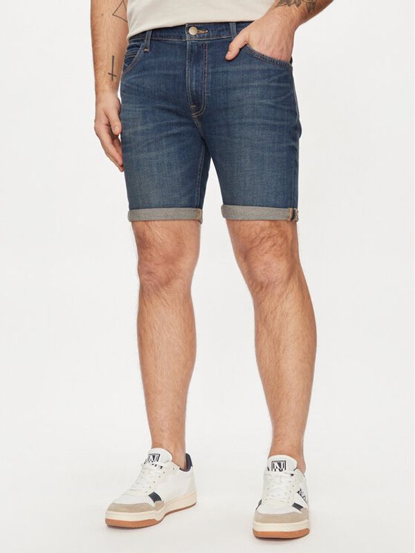 Lee Lee Kratke traperice Rider 112349233 Plava Slim Fit