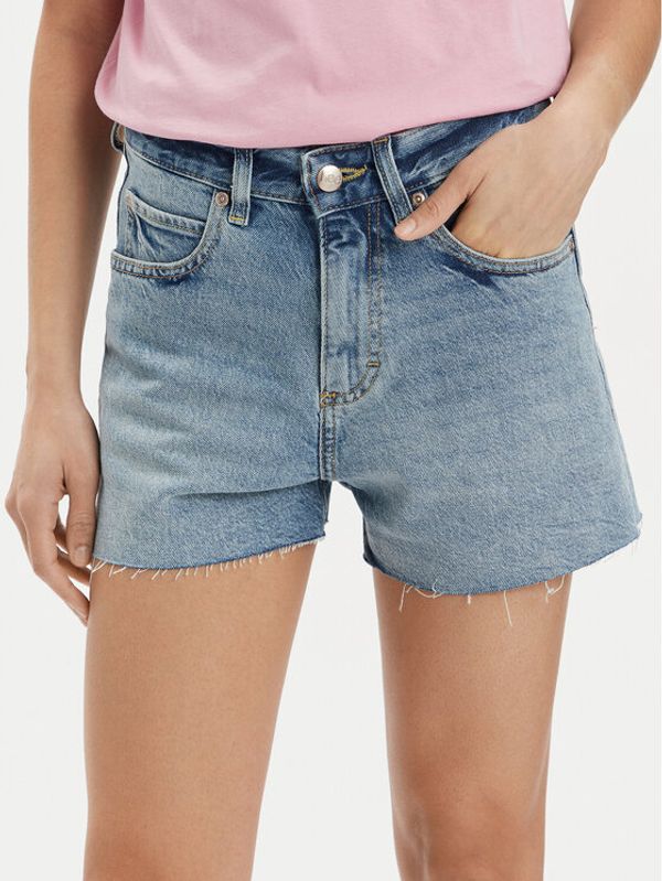 Lee Lee Kratke traperice Rider 112350142 Plava Straight Fit