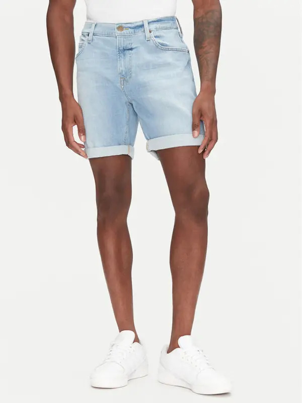 Lee Lee Kratke traperice Rider 112363926 Plava Slim Fit