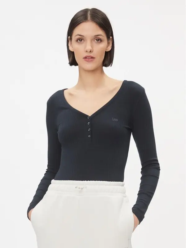 Lee Lee Majica 112341572 Crna Slim Fit