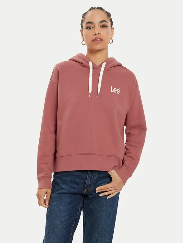 Lee Lee Majica dugih rukava Essential 112355152 Ružičasta Relaxed Fit