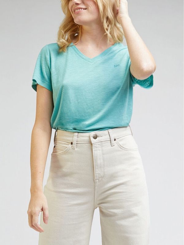 Lee Lee T-shirt L41JEN41 112330436 Tirkizna Regular Fit