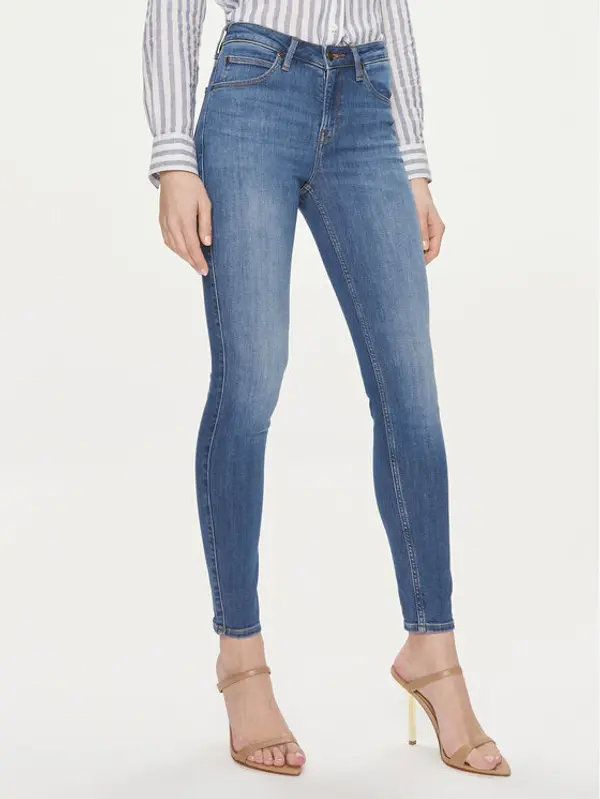 Lee Lee Traperice Scarlet 112346881 Plava Skinny Fit